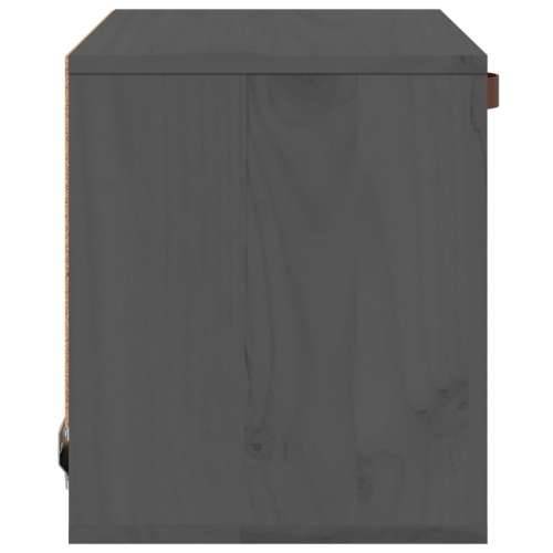 Zidni ormarić sivi 40 x 30 x 35 cm od masivne borovine - Siva 1 Cijena