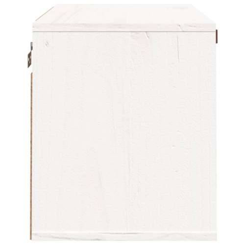 Zidni ormarić bijeli 60 x 30 x 35 cm od masivne borovine - Bijela 1 Cijena