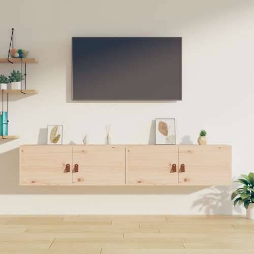 Zidni ormarići 2 kom 80 x 30 x 30 cm od masivne borovine Cijena