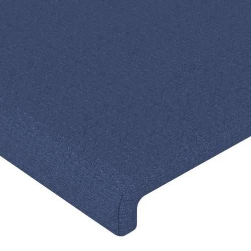 Okvir za krevet bez madraca plavi 200x200 cm od tkanine - Plava 200 x 200 cm Gladak dizajn Cijena