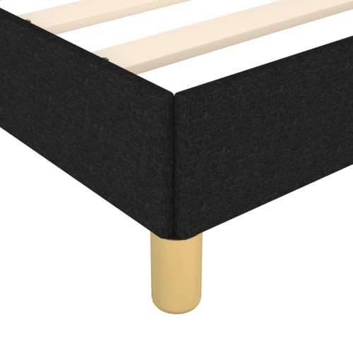 Okvir za krevet bez madraca crni 100x200 cm od tkanine - Crna 100 x 200 cm Obično s čavlima Cijena