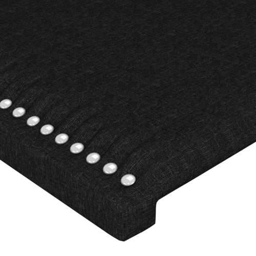 Okvir za krevet bez madraca crni 100x200 cm od tkanine - Crna 100 x 200 cm Obično s čavlima Cijena