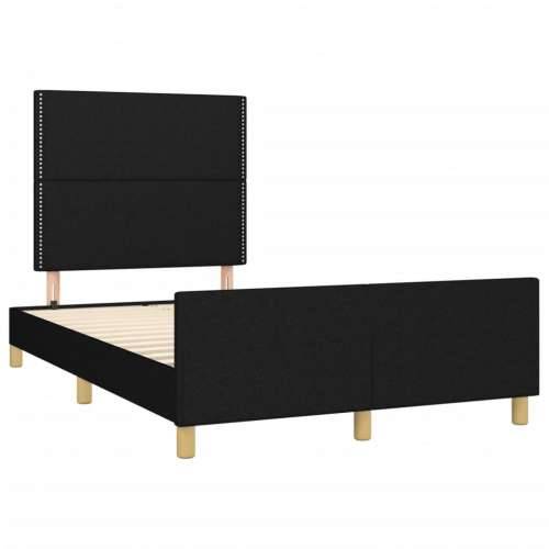 Okvir kreveta bez madraca crni 120 x 200 cm od tkanine - Crna 120 x 200 cm Obično s čavlima Cijena
