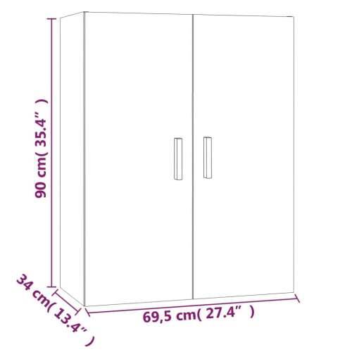 Viseći zidni ormarić boja hrasta sonome 69,5 x 34 x 90 cm Cijena