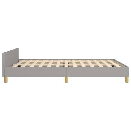 Okvir za krevet bez madraca svjetlosivi 140x200 cm od tkanine - Svjetlosiva 140 x 200 cm Obično s čavlima Cijena
