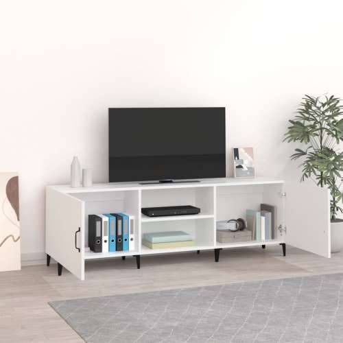 TV ormarić bijeli 150 x 30 x 50 cm od konstruiranog drva - Bijela 1 Cijena