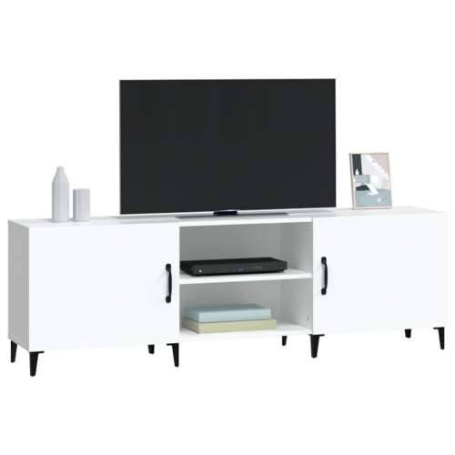 TV ormarić bijeli 150 x 30 x 50 cm od konstruiranog drva - Bijela 1 Cijena