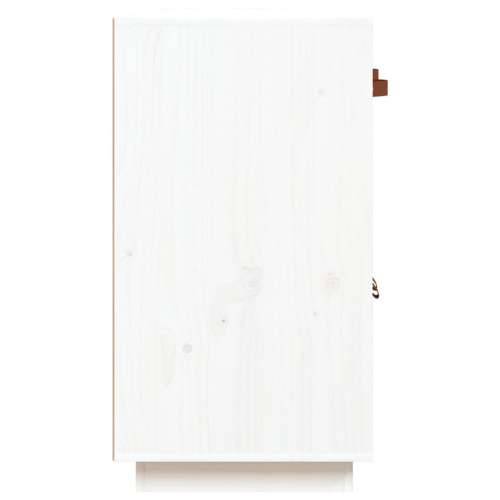 Komoda bijela 98,5 x 40 x 75 cm od masivne borovine - Bijela 1 Cijena