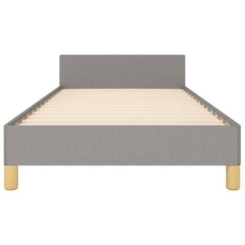 Okvir za krevet bez madraca svjetlosivi 80x200 cm od tkanine - Svjetlosiva 80 x 200 cm Blok s kvadratima Cijena