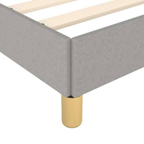 Okvir za krevet bez madraca svjetlosivi 80x200 cm od tkanine - Svjetlosiva 80 x 200 cm Blok s kvadratima Cijena