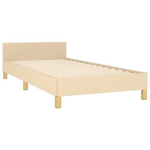 Okvir kreveta bez madraca Krem 80x200cm Tkanina - Krema 80 x 200 cm Blok s kvadratima Cijena