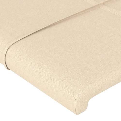 Okvir kreveta bez madraca Krem 80x200cm Tkanina - Krema 80 x 200 cm Blok s kvadratima Cijena
