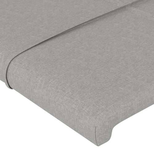 Okvir za krevet bez madraca svjetlosivi 90x190 cm od tkanine - Svjetlosiva 90 x 190 cm Blok s kvadratima Cijena