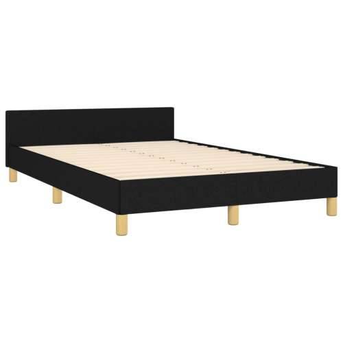 Okvir kreveta bez madraca crni 120 x 200 cm od tkanine - Crna 120 x 200 cm Blok s kvadratima Cijena