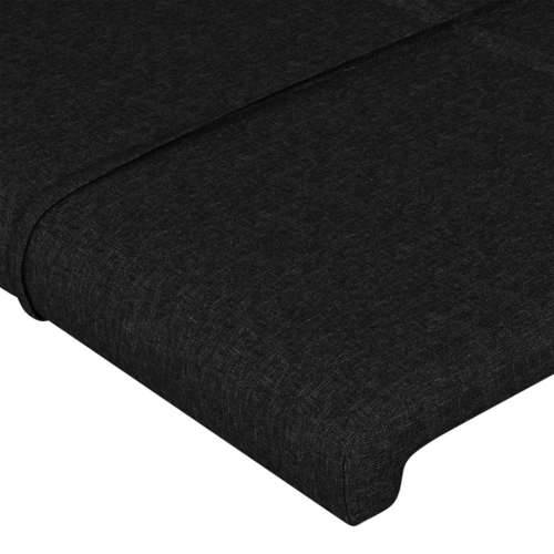 Okvir kreveta bez madraca crni 120 x 200 cm od tkanine - Crna 120 x 200 cm Blok s kvadratima Cijena