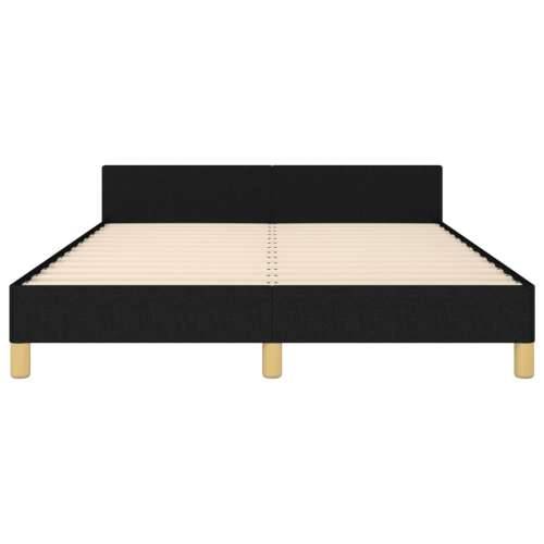 Okvir za krevet bez madraca crni 140 x 190 cm od tkanine - Crna 140 x 190 cm Blok s kvadratima Cijena