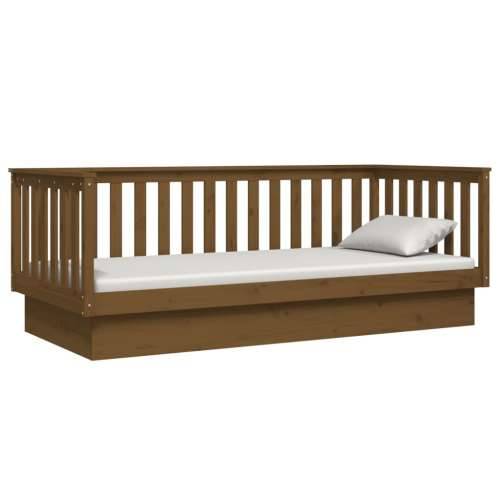 Dnevni ležaj smeđa boja meda 80 x 200 cm od masivne borovine - boja meda 80 x 200 cm Cijena
