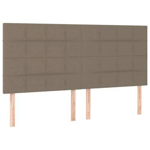 Okvir za krevet bez madraca smeđesivi 180x200 cm od tkanine - Sivo-smeđa 180 x 200 cm Blok s kvadratima Cijena