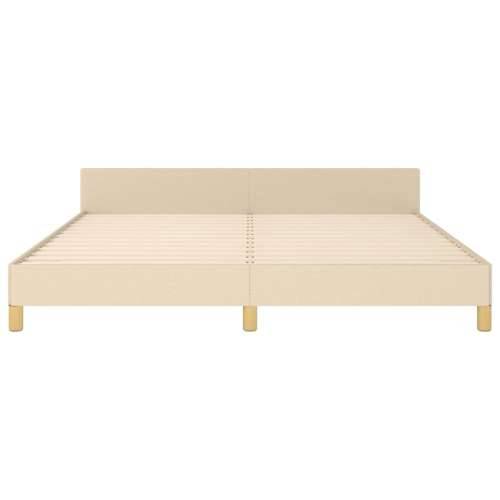 Okvir za krevet bez madraca krem 180 x 200 cm od tkanine - Krema 180 x 200 cm Blok s kvadratima Cijena