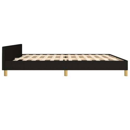 Okvir za krevet bez madraca crni 200x200 cm od tkanine - Crna 200 x 200 cm Blok s kvadratima Cijena
