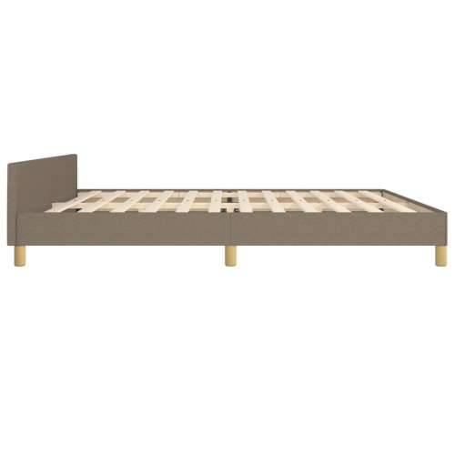 Okvir za krevet bez madraca smeđesivi 200x200 cm od tkanine - Sivo-smeđa 200 x 200 cm Blok s kvadratima Cijena