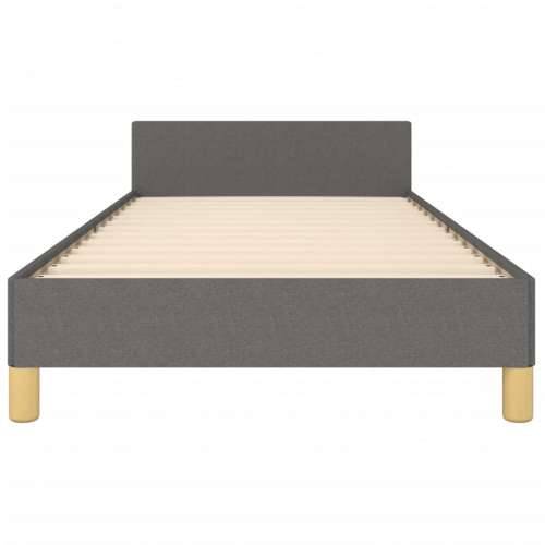 Okvir za krevet bez madraca tamnosivi 80x200 cm od tkanine - Tamno siva 80 x 200 cm Okomite pruge Cijena