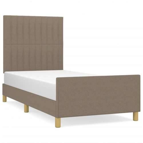 Okvir za krevet bez madraca smeđesivi 80x200cm od tkanine - Sivo-smeđa 80 x 200 cm Okomite pruge Cijena