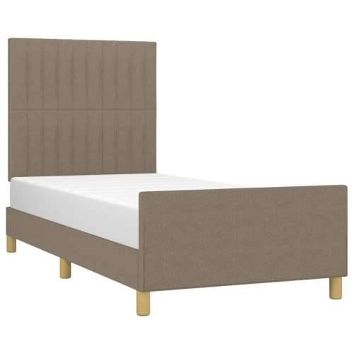 Okvir za krevet bez madraca smeđesivi 80x200cm od tkanine - Sivo-smeđa 80 x 200 cm Okomite pruge Cijena