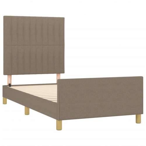 Okvir za krevet bez madraca smeđesivi 80x200cm od tkanine - Sivo-smeđa 80 x 200 cm Okomite pruge Cijena