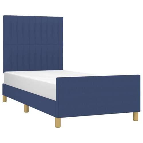 Okvir za krevet bez madraca plava 80x200cm od tkanine - Plava 80 x 200 cm Okomite pruge Cijena