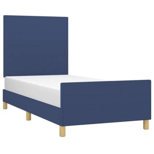 Okvir za krevet bez madraca plava 80x200cm od tkanine - Plava 80 x 200 cm Gladak dizajn Cijena