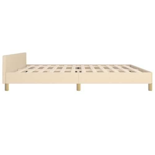 Okvir za krevet bez madraca krem 200x200 cm od tkanine - Krema 200 x 200 cm Obično s čavlima Cijena