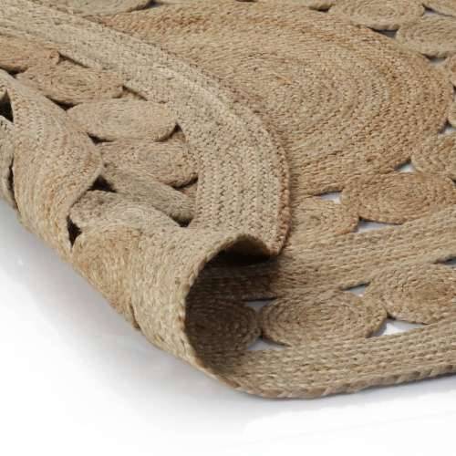 Ukrasni pleteni tepih od jute 180 cm okrugli Cijena