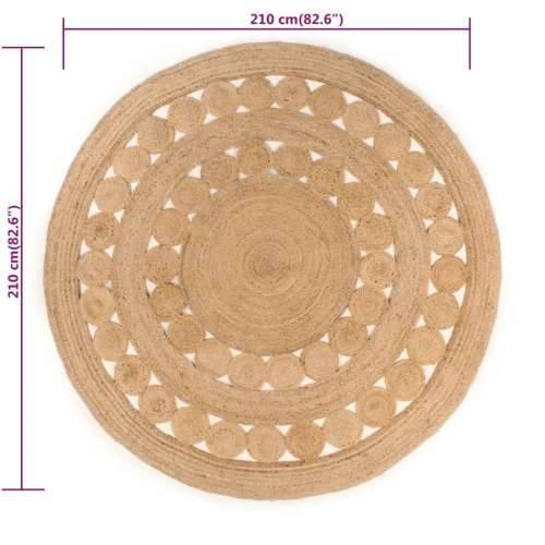 Ukrasni pleteni tepih od jute 210 cm okrugli - 210 cm Cijena