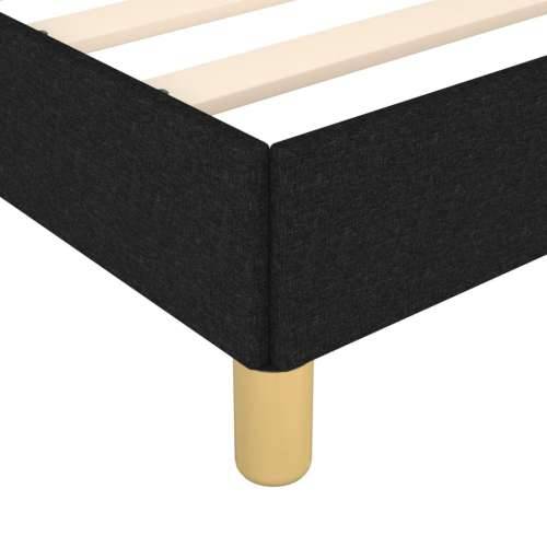 Okvir za krevet bez madraca crni 140x200 cm od tkanine - Crna 140 x 200 cm Okomite pruge Cijena