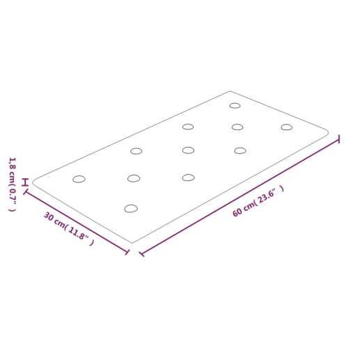 Zidne ploče od umjetne kože 12 kom crvene 60 x 30 cm 2,16 m² - Crvena 60 x 30 cm 12 Cijena