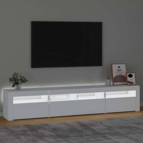 TV ormarić s LED svjetlima bijeli 210x35x40 cm - Bijela 1 210 cm Cijena