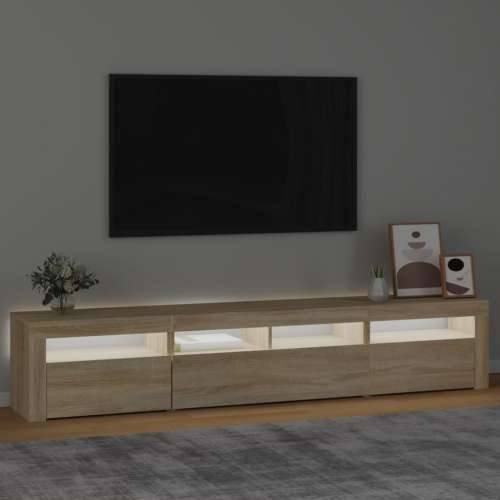 TV ormarić s LED svjetlima boja hrasta sonome 210x35x40 cm - sonoma hrast 1 210 cm Cijena