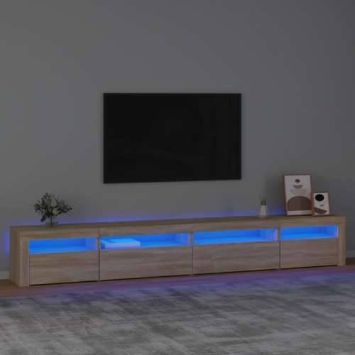 TV ormarić s LED svjetlima boja hrasta sonome 270x35x40 cm - sonoma hrast 1 270 cm Cijena