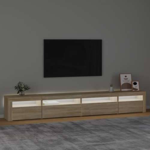 TV ormarić s LED svjetlima boja hrasta sonome 270x35x40 cm - sonoma hrast 1 270 cm Cijena