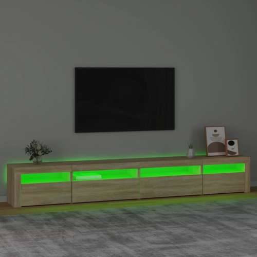 TV ormarić s LED svjetlima boja hrasta sonome 270x35x40 cm - sonoma hrast 1 270 cm Cijena