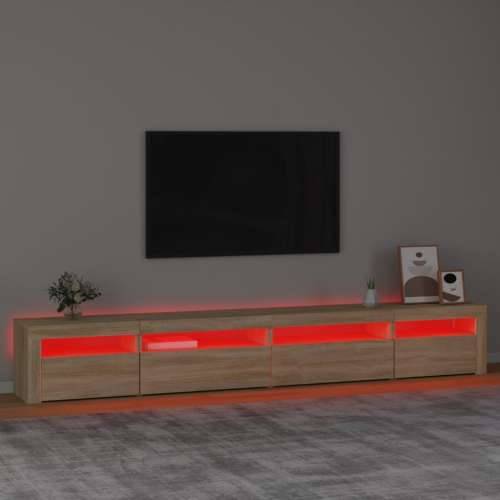 TV ormarić s LED svjetlima boja hrasta sonome 270x35x40 cm - sonoma hrast 1 270 cm Cijena