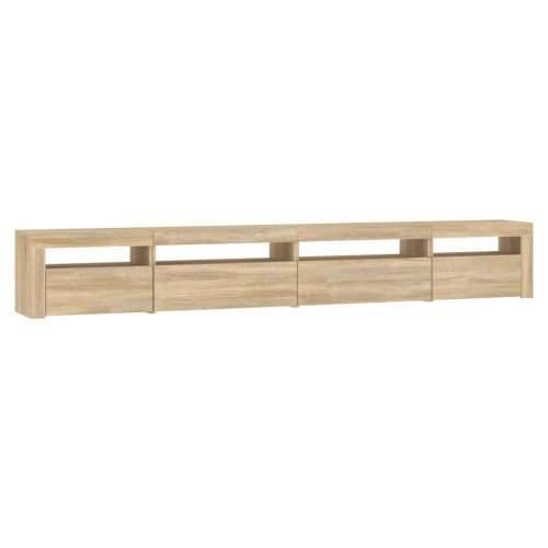 TV ormarić s LED svjetlima boja hrasta sonome 270x35x40 cm - sonoma hrast 1 270 cm Cijena