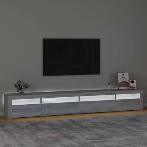 TV ormarić s LED svjetlima boja hrasta sonome 270x35x40 cm - Sivi hrast sonoma 1 270 cm Cijena