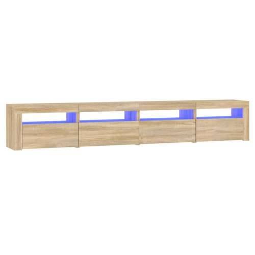 TV ormarić s LED svjetlima boja hrasta sonome 240x35x40 cm - sonoma hrast 1 240 cm Cijena