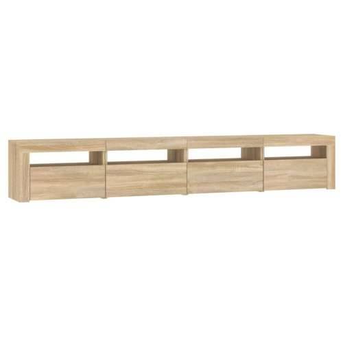 TV ormarić s LED svjetlima boja hrasta sonome 240x35x40 cm - sonoma hrast 1 240 cm Cijena