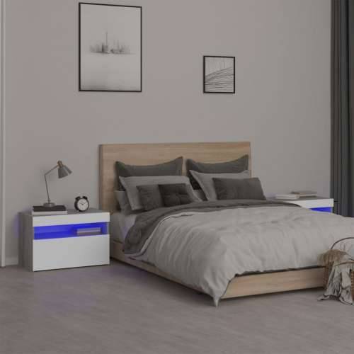 Noćni ormarići 2 kom s LED svjetlima sivog sonome 60x35x40 cm - Sivi hrast sonoma 2 Cijena