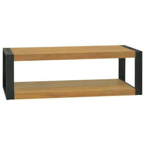 Zidni kupaonski ormarić 110 x 45 x35 cm od masivne tikovine - Smeđa i crna 110 x 45 x 35 cm 1 Cijena