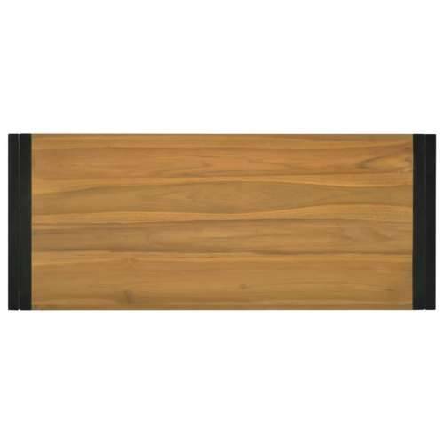 Zidni kupaonski ormarić 110 x 45 x35 cm od masivne tikovine - Smeđa i crna 110 x 45 x 35 cm 1 Cijena
