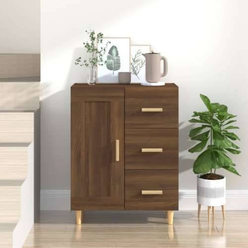 Komoda boja smeđeg hrasta 69,5 x 34 x 90 cm konstruirano drvo - Smeđi hrast 1 Cijena